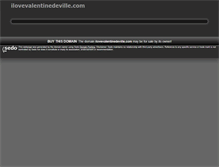 Tablet Screenshot of ilovevalentinedeville.com